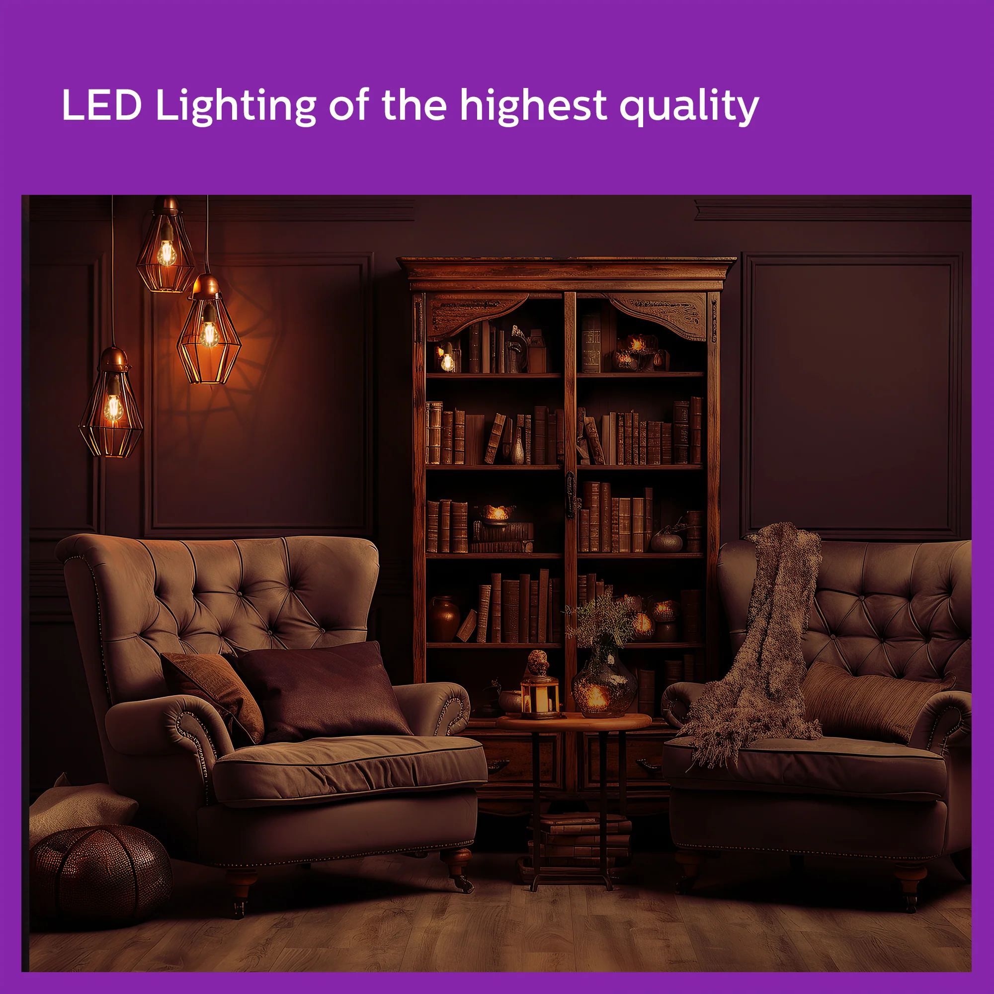 Philips Filament LED Bulb (E27 base, A60 bulb)