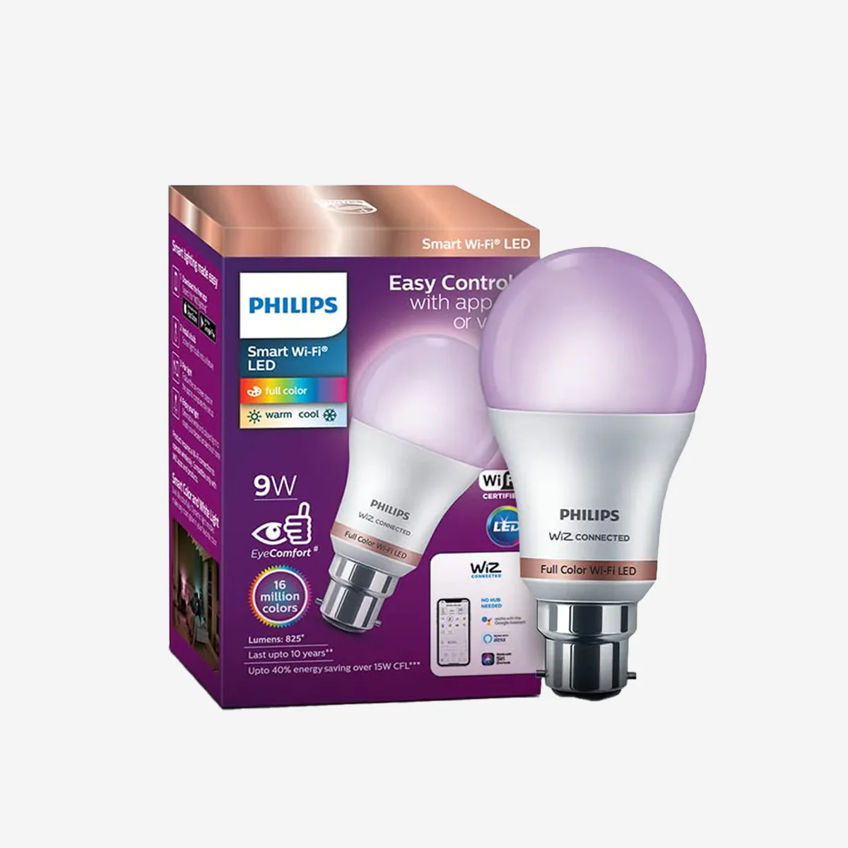Philips Smart Wi-Fi LED Bulb (Pack of 2)