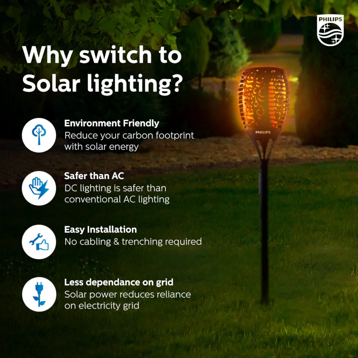 Philips Solar flame light