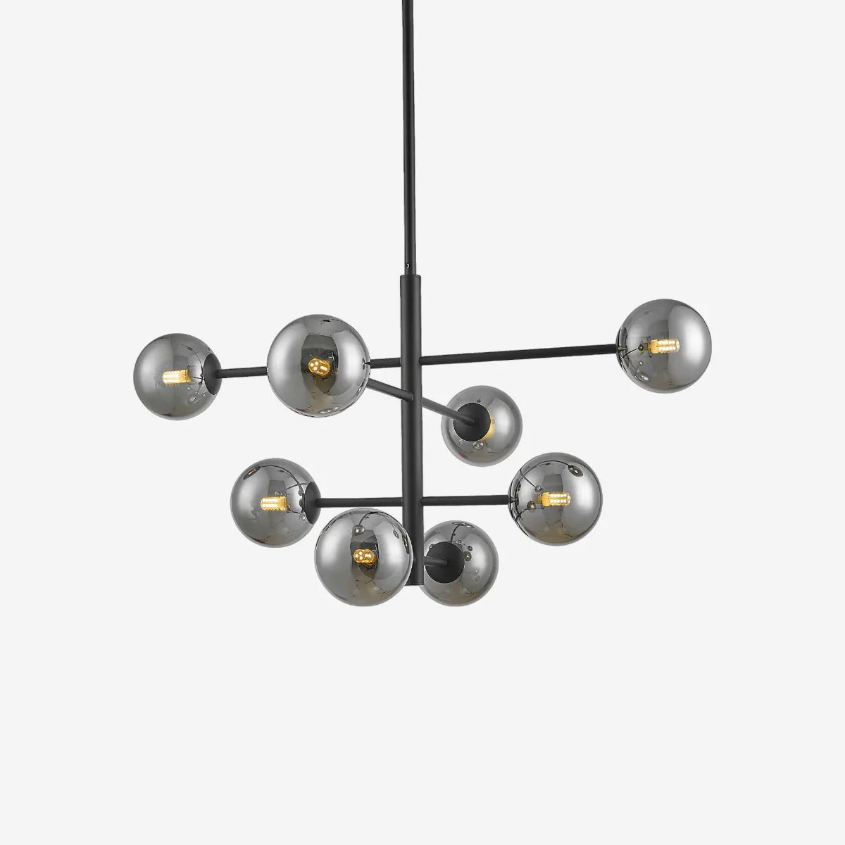Philips Celestial 8 head Chandelier (Matte Black)