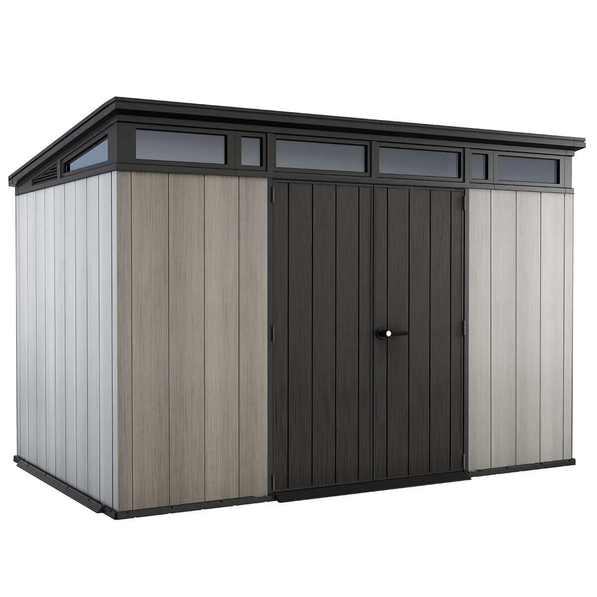 2025 Keter Artisan Cobertizo de Jardín 11 x 7 pies (3,4 x 2,1 m) – Solución Elegante y Robusta para Almacenamiento Exterior