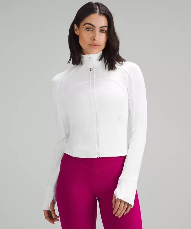 Define Cropped Jacket Ribbed Nulu - Lulualo