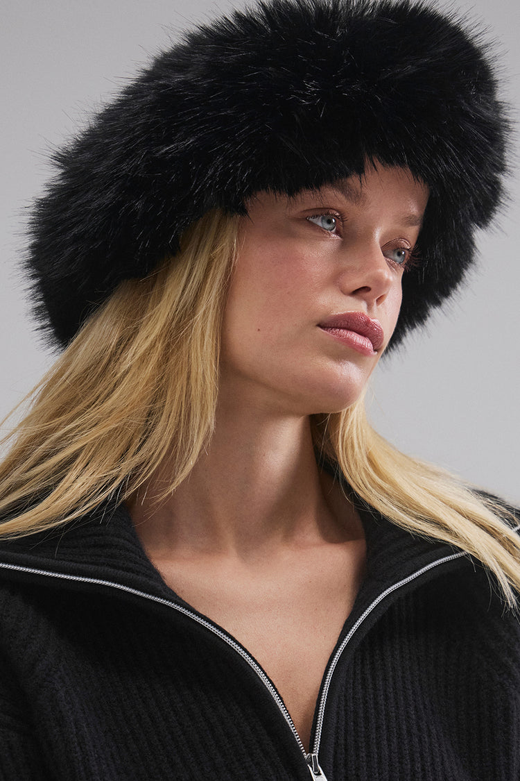 Courchevel Cashmere Faux Fur Beanie - Lulualo