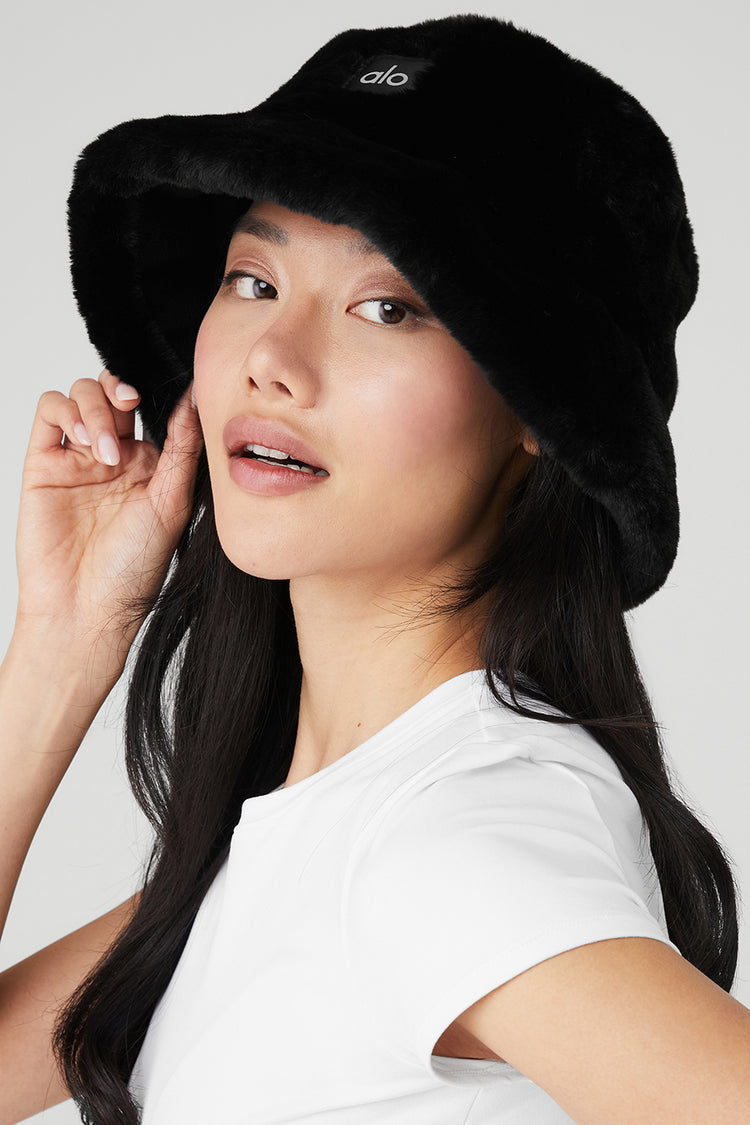 Faux Fur Bucket Hat - Lulualo