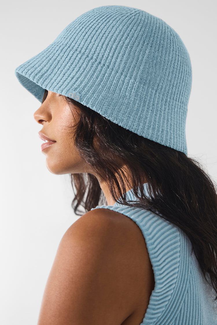 Denim Knit Cloche - Lulualo