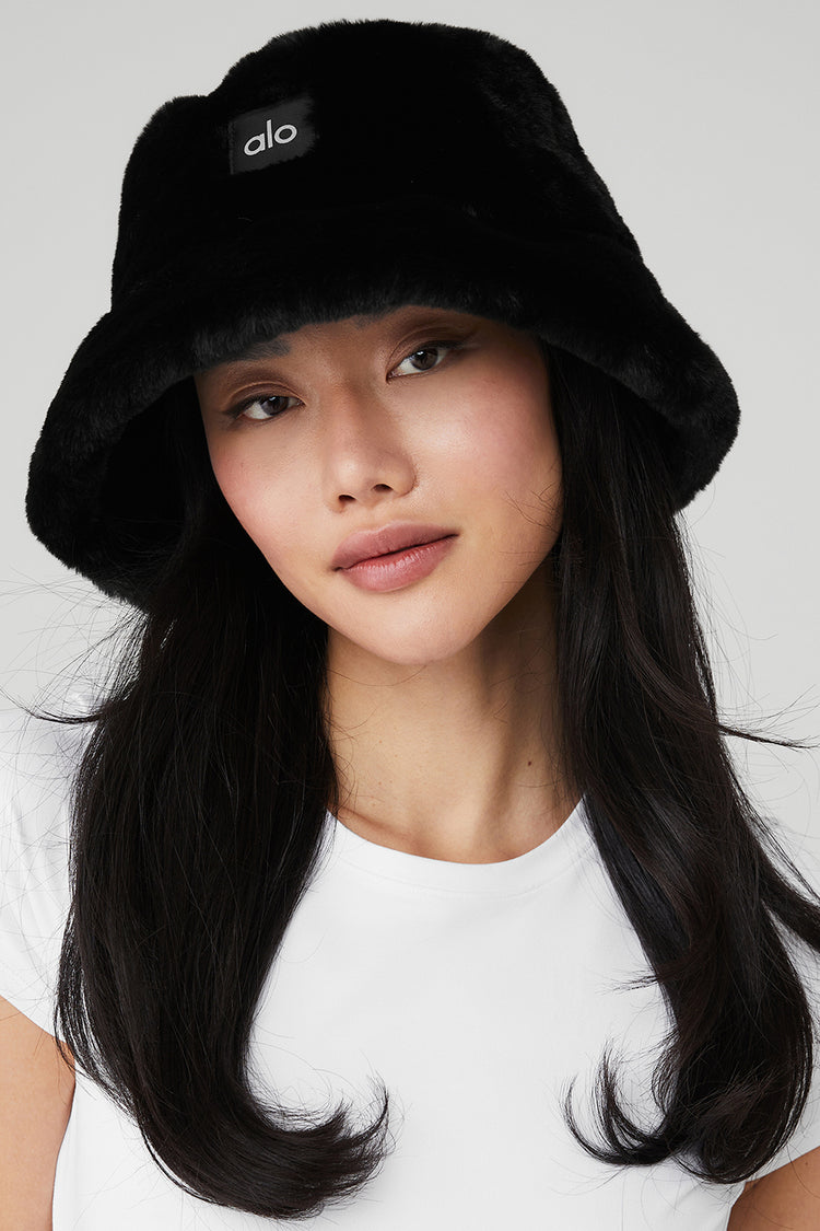 Faux Fur Bucket Hat - Lulualo