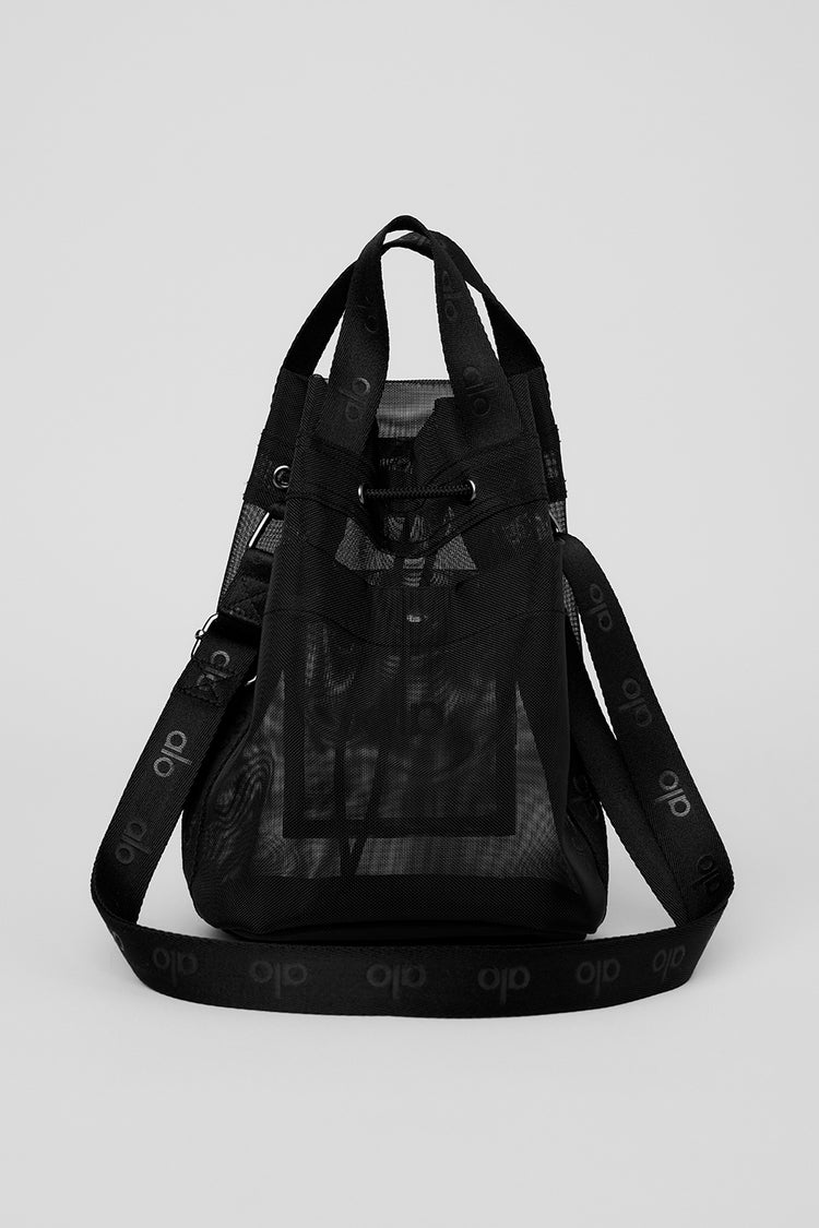 Sheer Cross Body Bucket Bag - Lulualo