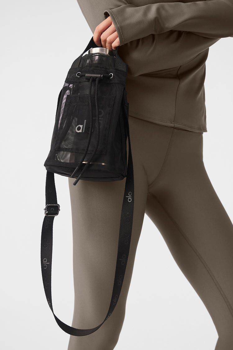Sheer Cross Body Bucket Bag - Lulualo