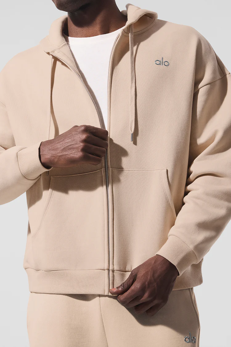alo Accolade Full Zip Hoodie for Men and Women Fashion - Lulualo
