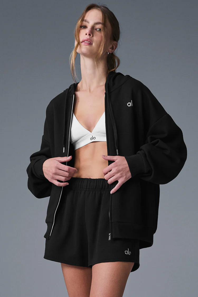 alo Accolade Full Zip Hoodie for Men and Women Fashion - Lulualo