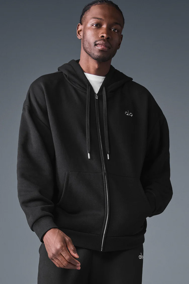 alo Accolade Full Zip Hoodie for Men and Women Fashion - Lulualo