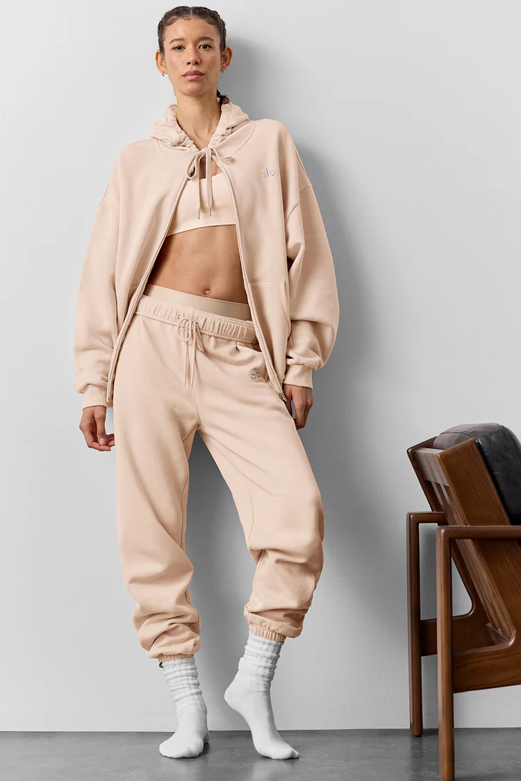 alo Accolade Full Zip Hoodie for Men and Women Fashion - Lulualo