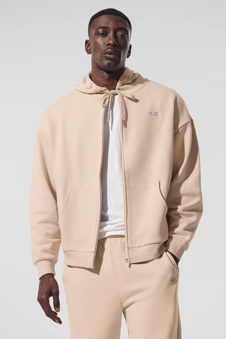 alo Accolade Full Zip Hoodie for Men and Women Fashion - Lulualo