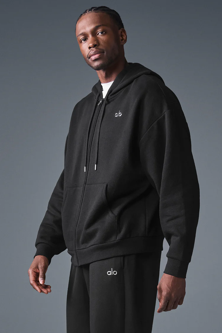 alo Accolade Full Zip Hoodie for Men and Women Fashion - Lulualo