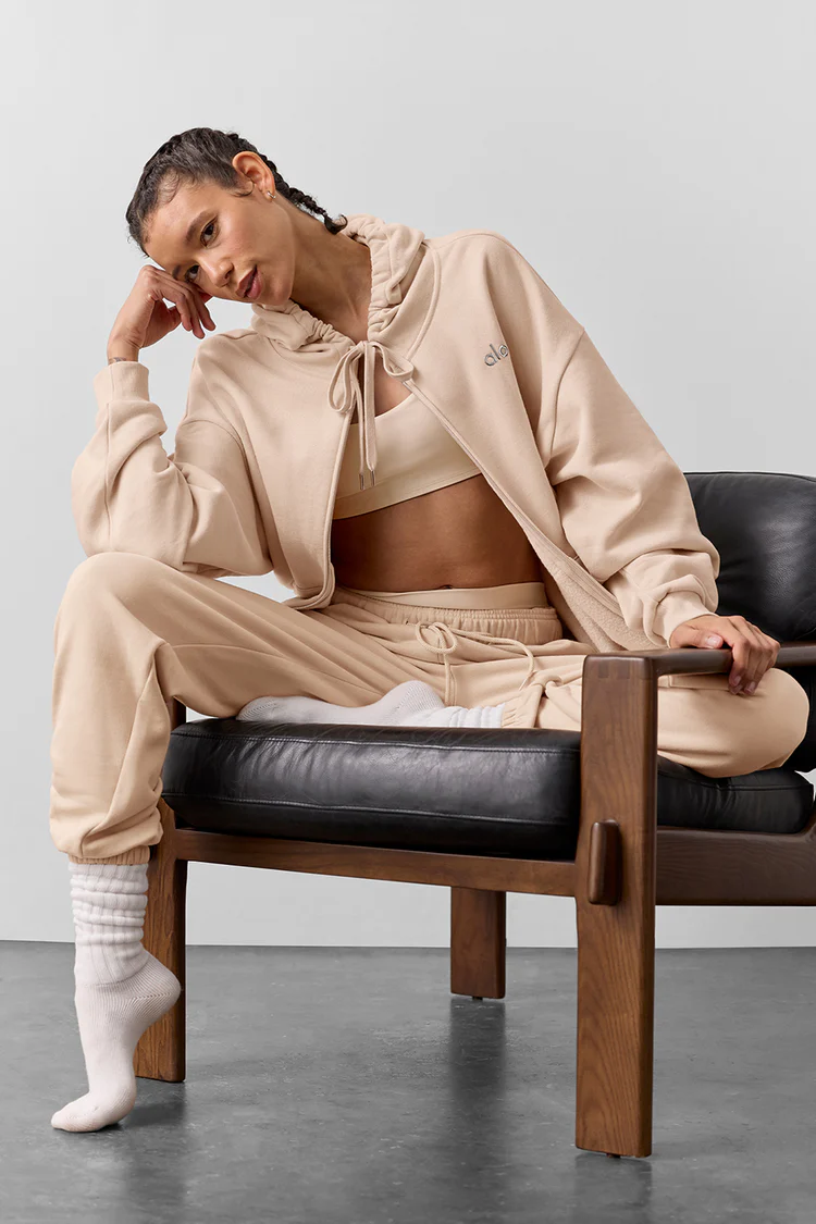 alo Accolade Full Zip Hoodie for Men and Women Fashion - Lulualo