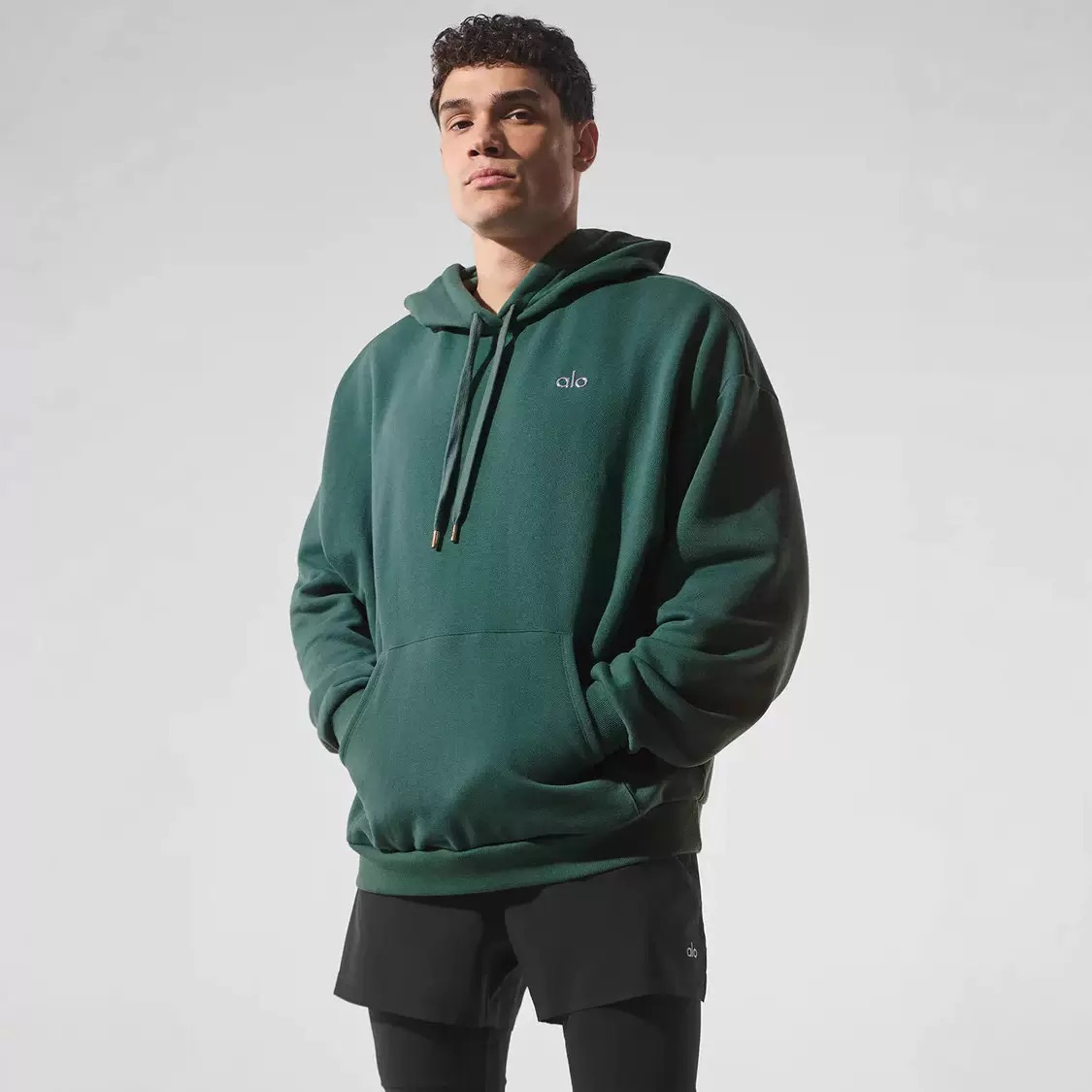 Alo Comfort Casual Sports Long Sleeve Hooded Sweatshirt - Lulualo