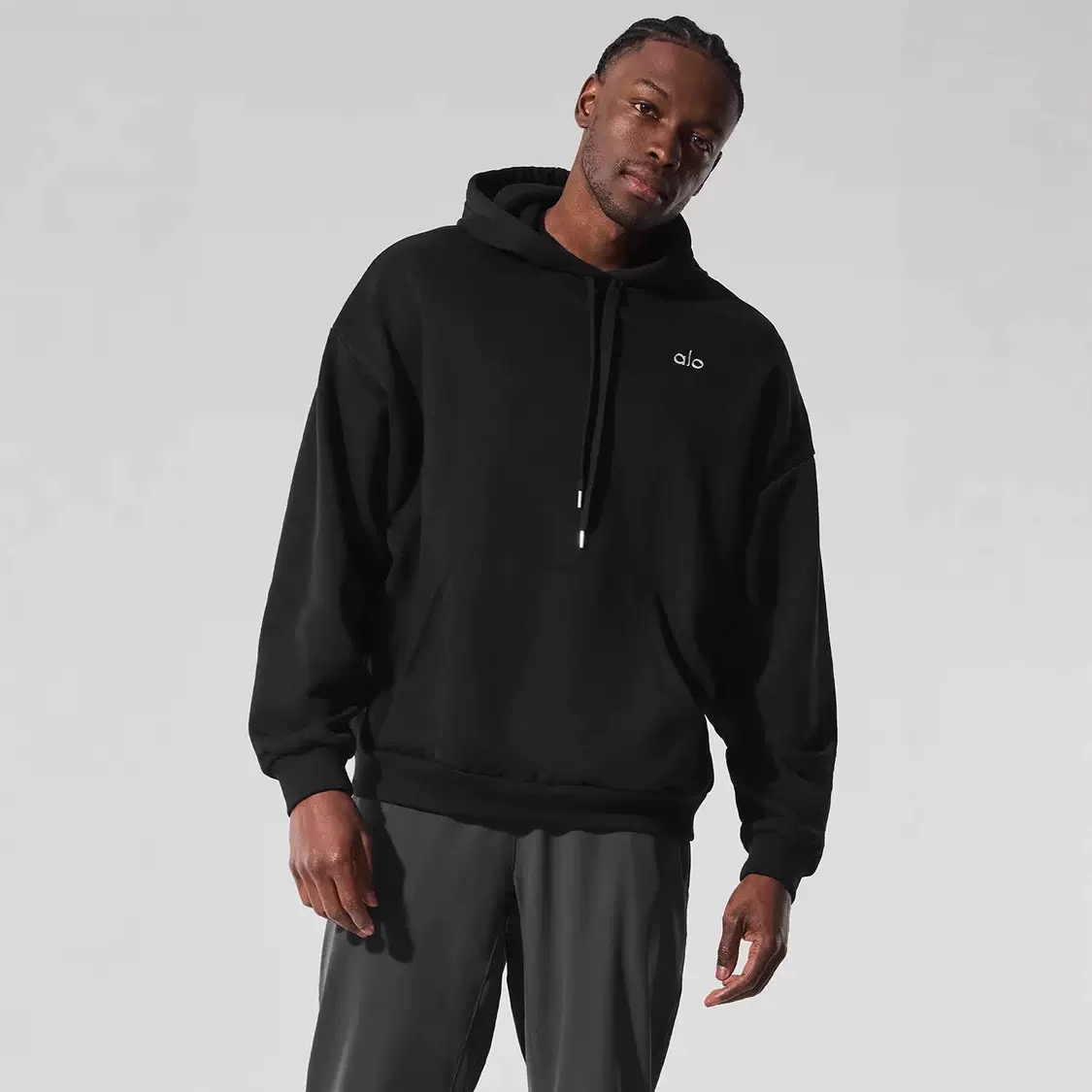 Alo Comfort Casual Sports Long Sleeve Hooded Sweatshirt - Lulualo