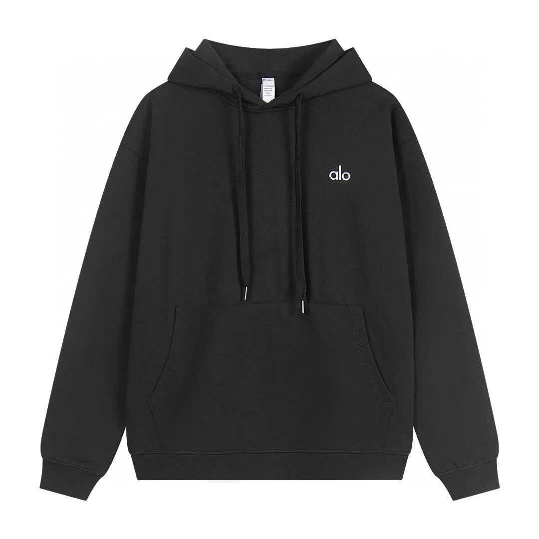 Alo Comfort Casual Sports Long Sleeve Hooded Sweatshirt - Lulualo