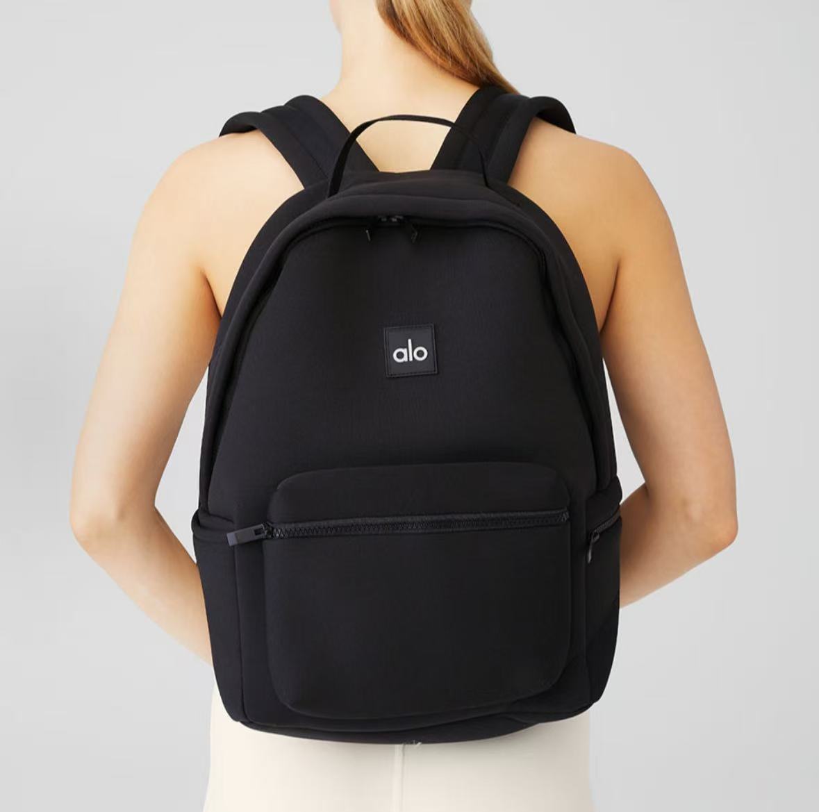 Alo Large Capacity Zipper Backpack for Men and Women - Lulualo
