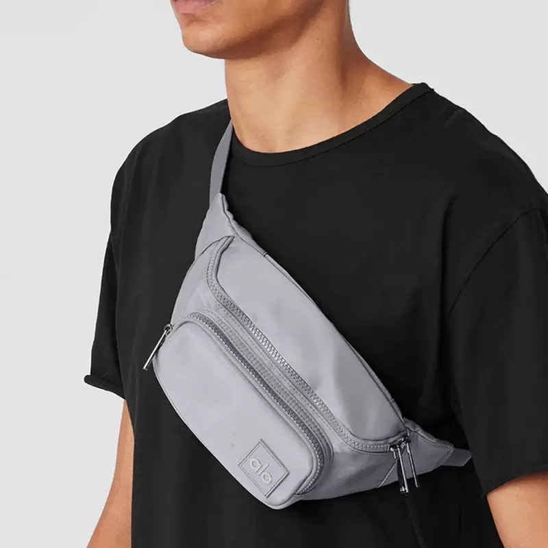 Alo Solid color fashionable and versatile waist bag for men and women - Lulualo