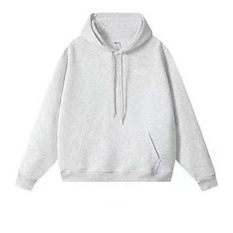 Alo Comfort Casual Sports Long Sleeve Hooded Sweatshirt - Lulualo