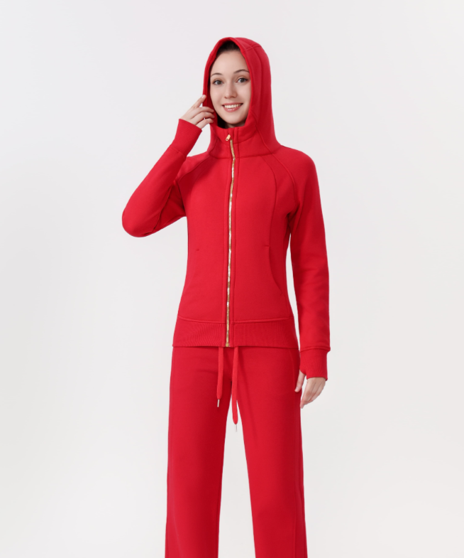lululemon full-zip slim-fit sweatshirt gold zipper - Lulualo