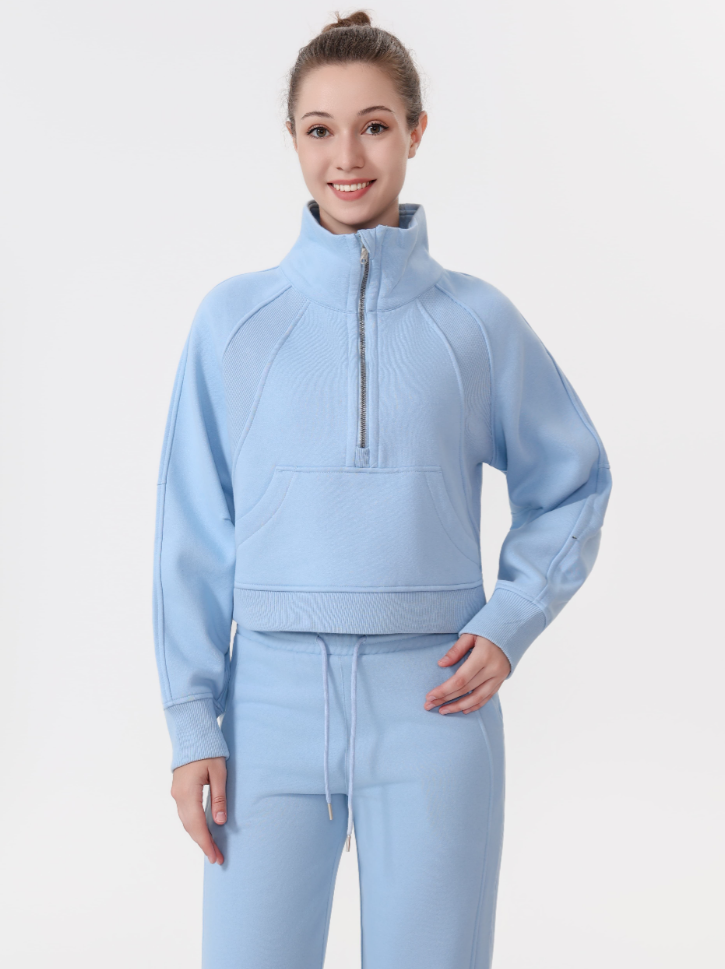 lululemon Half-zip stand-up collar loose sweatshirt - Lulualo
