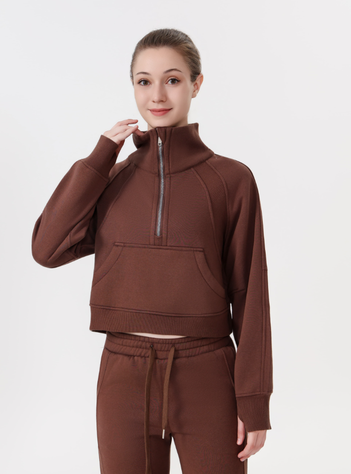 lululemon Half-zip stand-up collar loose sweatshirt - Lulualo