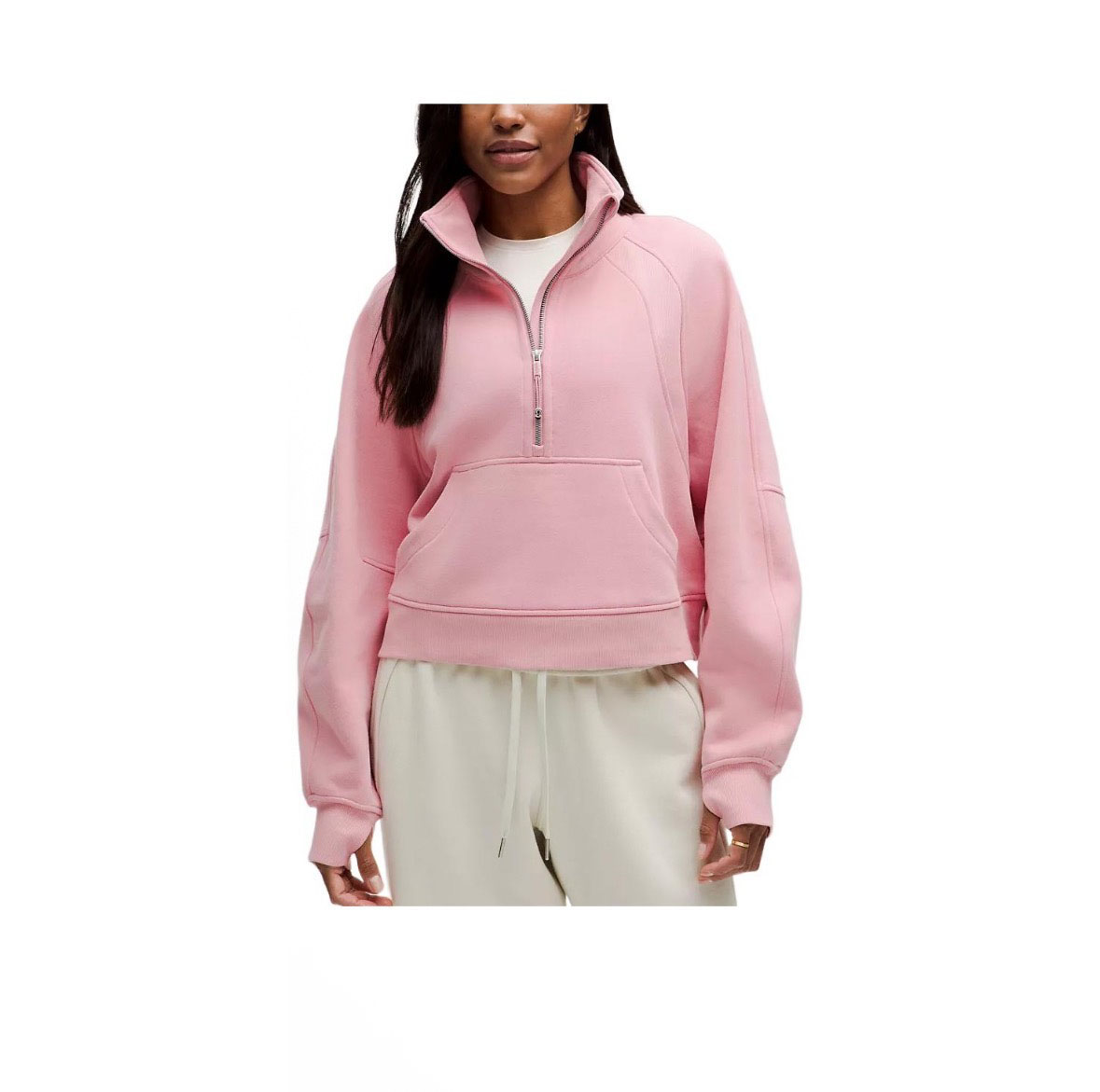 lululemon Half-zip stand-up collar loose sweatshirt - Lulualo