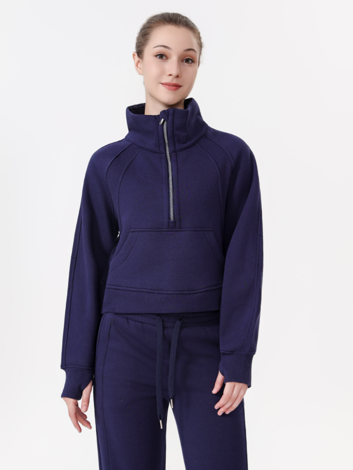 lululemon Half-zip stand-up collar loose sweatshirt - Lulualo