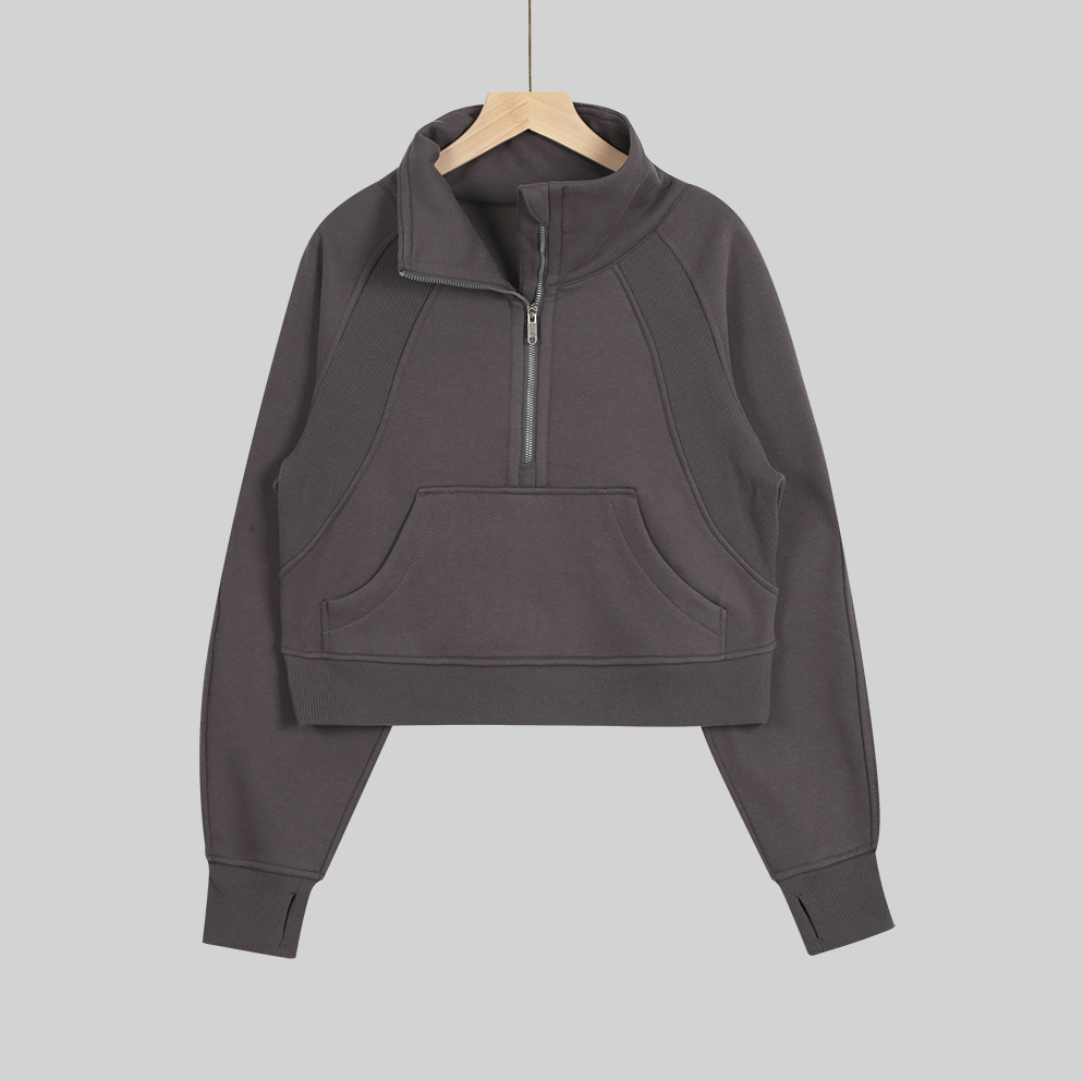 lululemon Half-zip stand-up collar loose sweatshirt - Lulualo