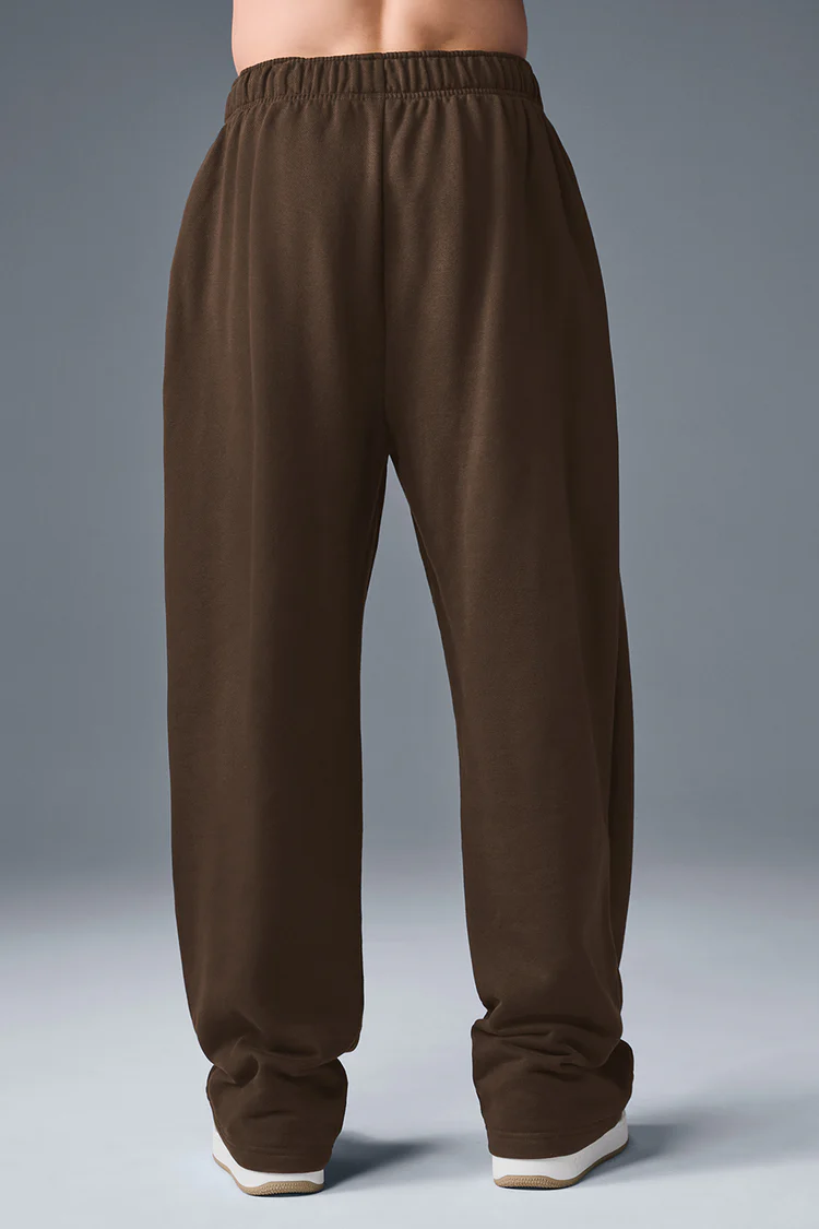 alo Accolade Straight Leg Sweatpant Espresso - Lulualo