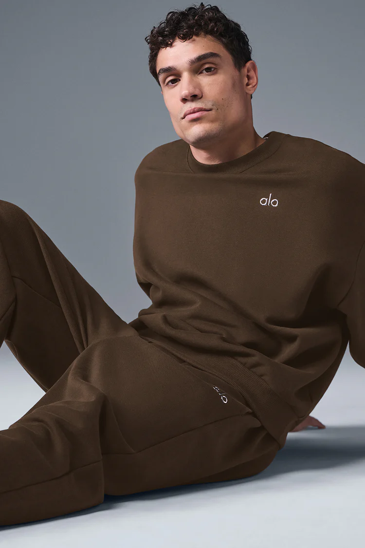 alo Accolade Crew Neck Pullover+ Straight Leg Sweatpants - Lulualo