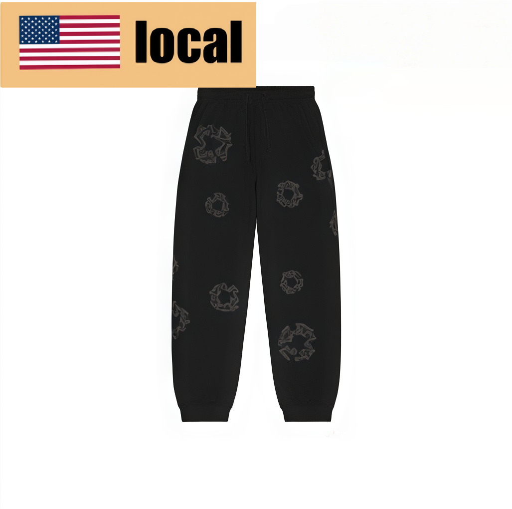 Denim Tears color-block garland-print lace-up track pants - Lulualo