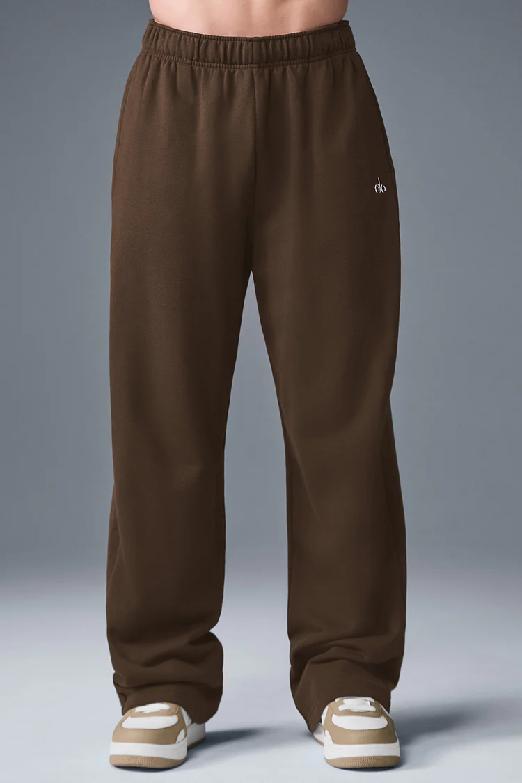 alo Accolade Straight Leg Sweatpant Espresso - Lulualo
