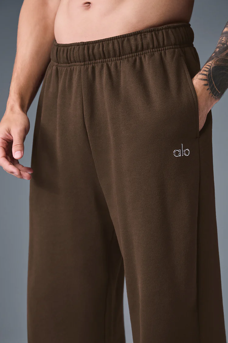 alo Accolade Straight Leg Sweatpant Espresso - Lulualo
