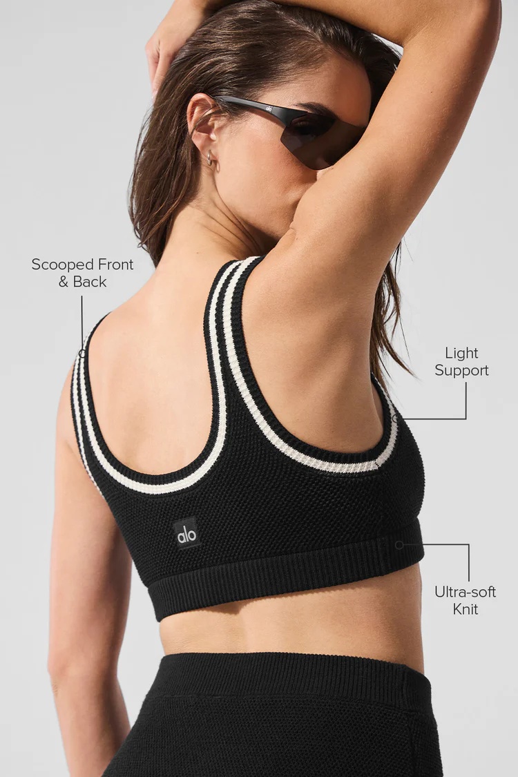 Alo Tennis Club Sweater Knit Bra - Lulualo