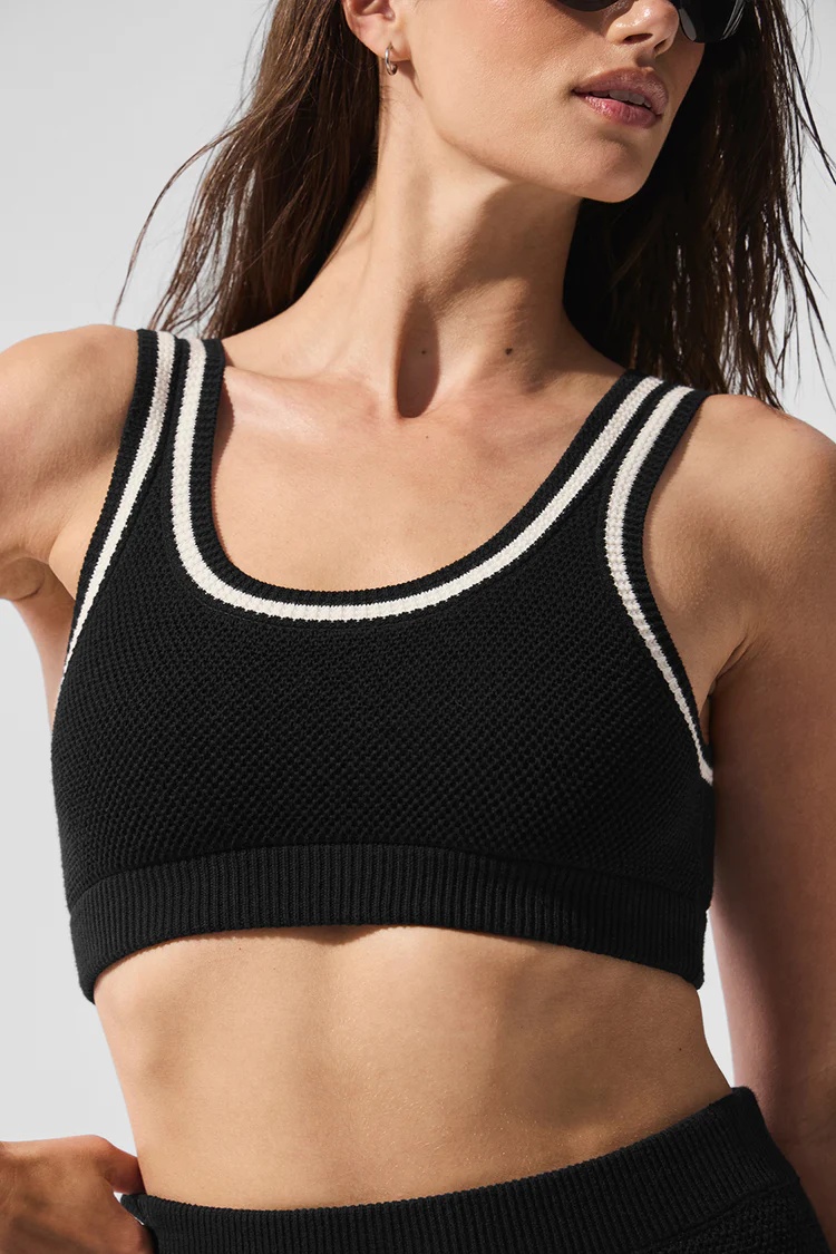 Alo Tennis Club Sweater Knit Bra - Lulualo