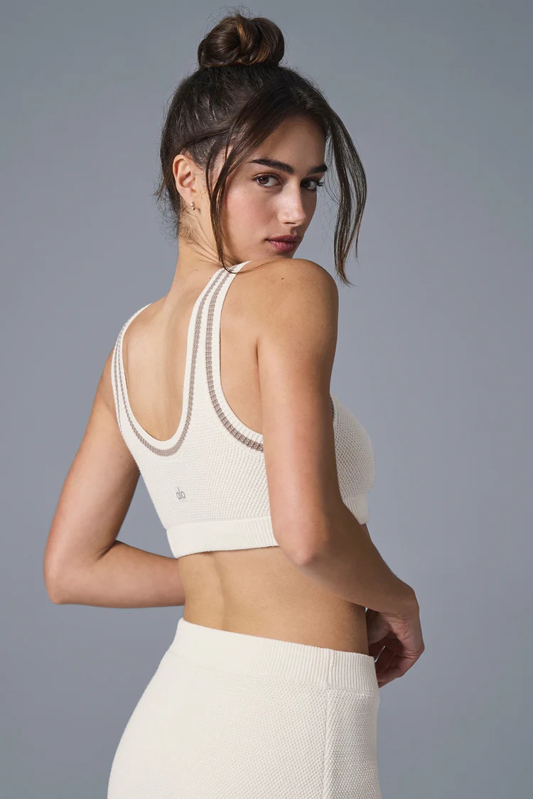 Alo Tennis Club Sweater Knit Bra - Lulualo