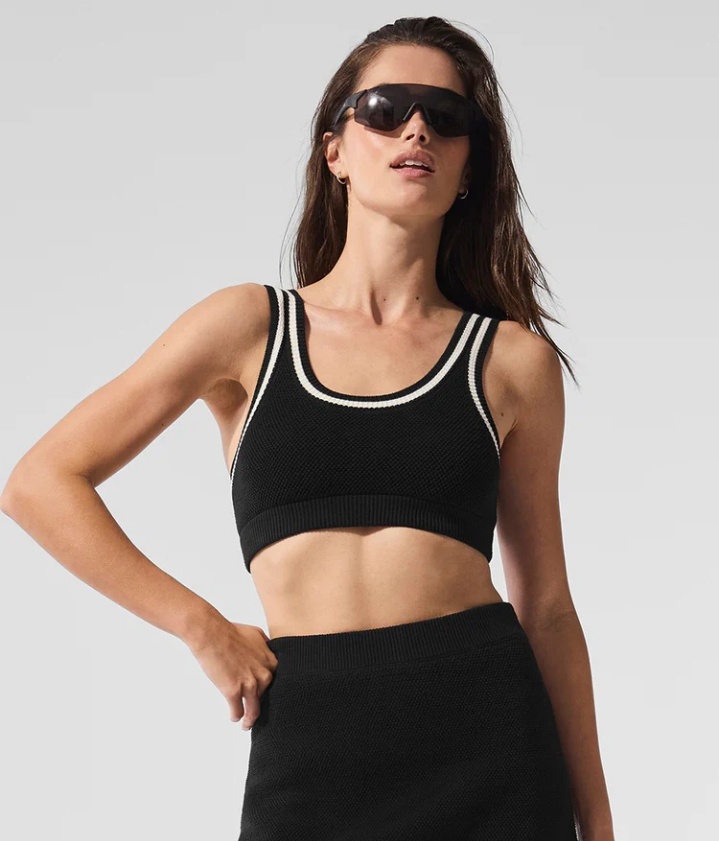 Alo Tennis Club Sweater Knit Bra - Lulualo