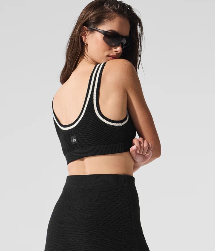 Alo Tennis Club Sweater Knit Bra - Lulualo