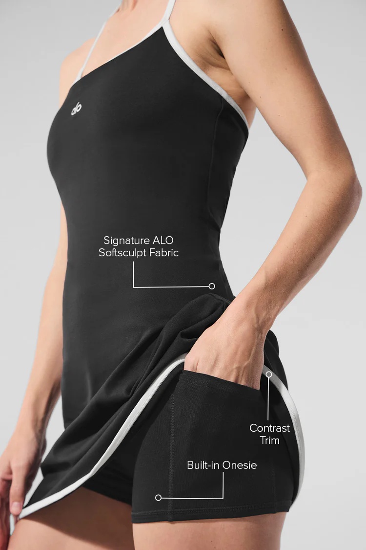 ALO Softsculpt Halter Tennis Dress - Lulualo