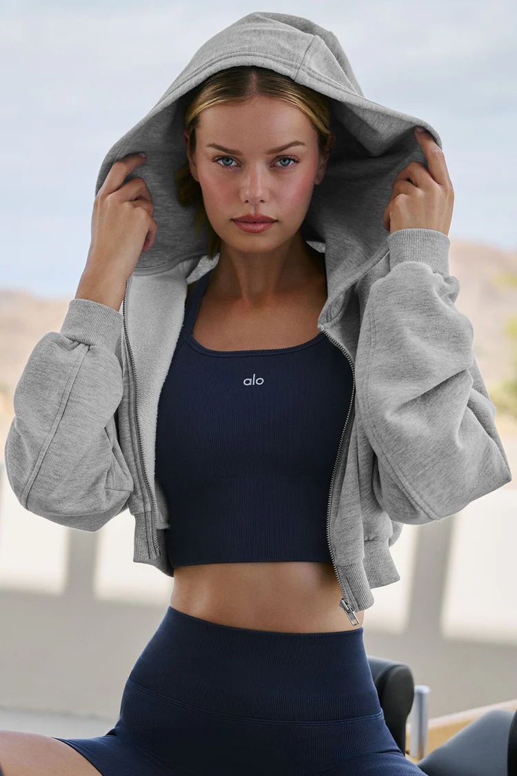 ALO Sweet Escape Zip Up Hoodie - Lulualo