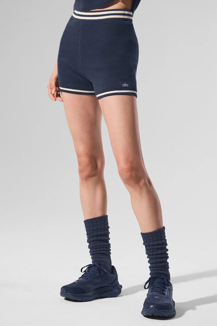 ALO Tennis Club Sweater Knit Hot Short - Lulualo