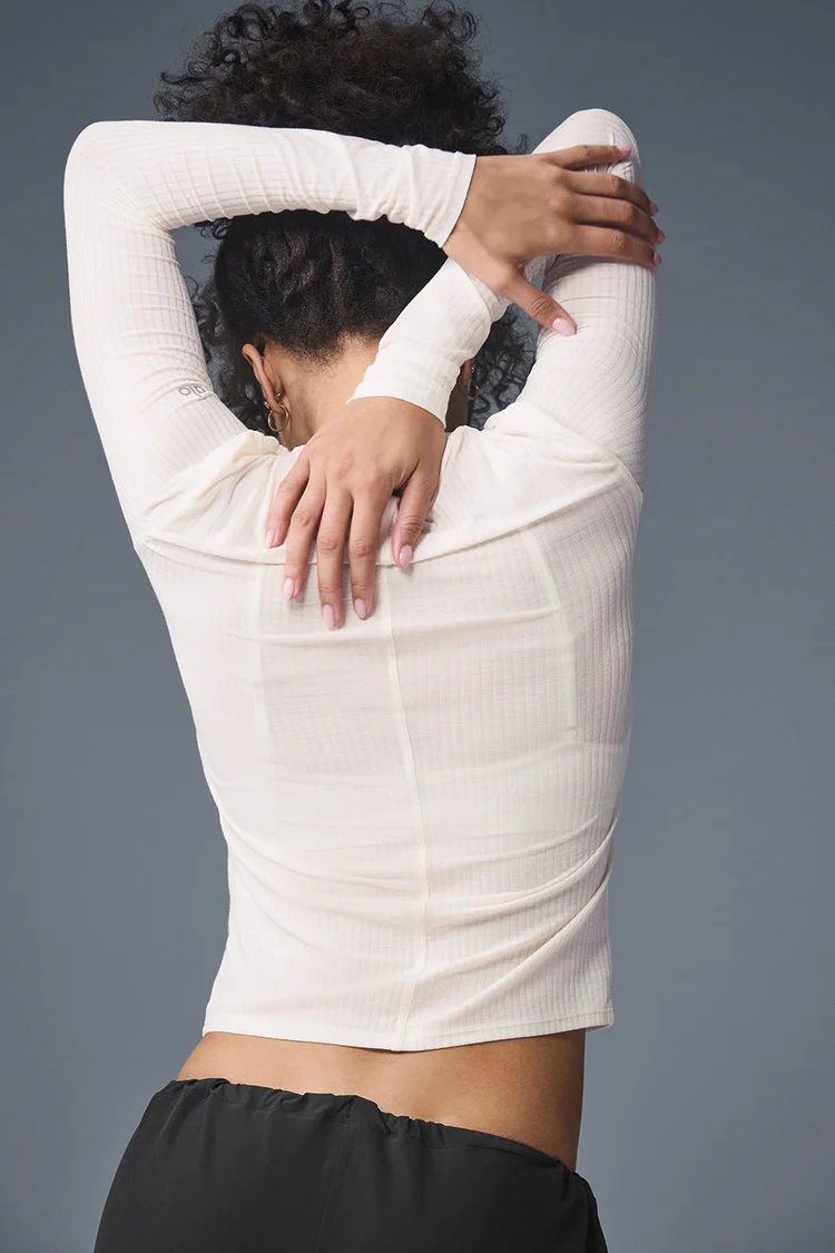 ALO Ribbed Sea Coast Long Sleeve - Lulualo