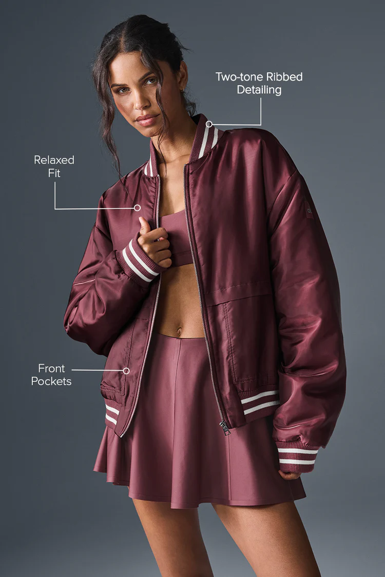 Alo Afterglow Varsity Jacket - Lulualo