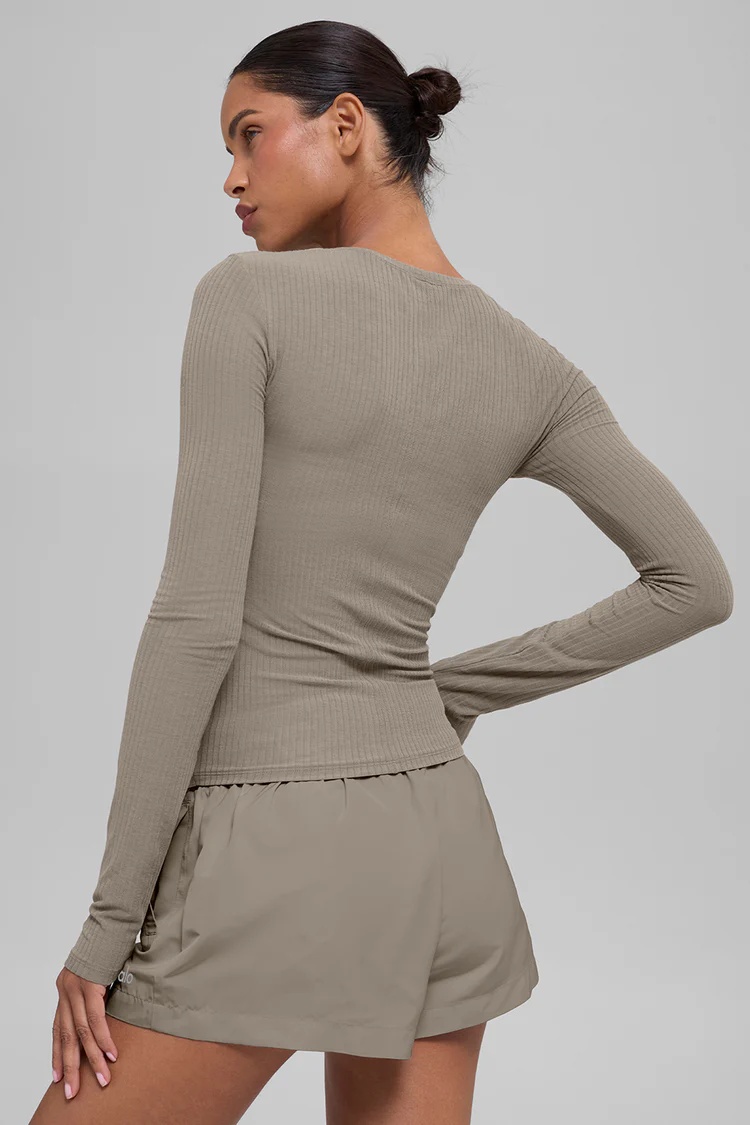 ALO Ribbed Sea Coast Long Sleeve - Lulualo