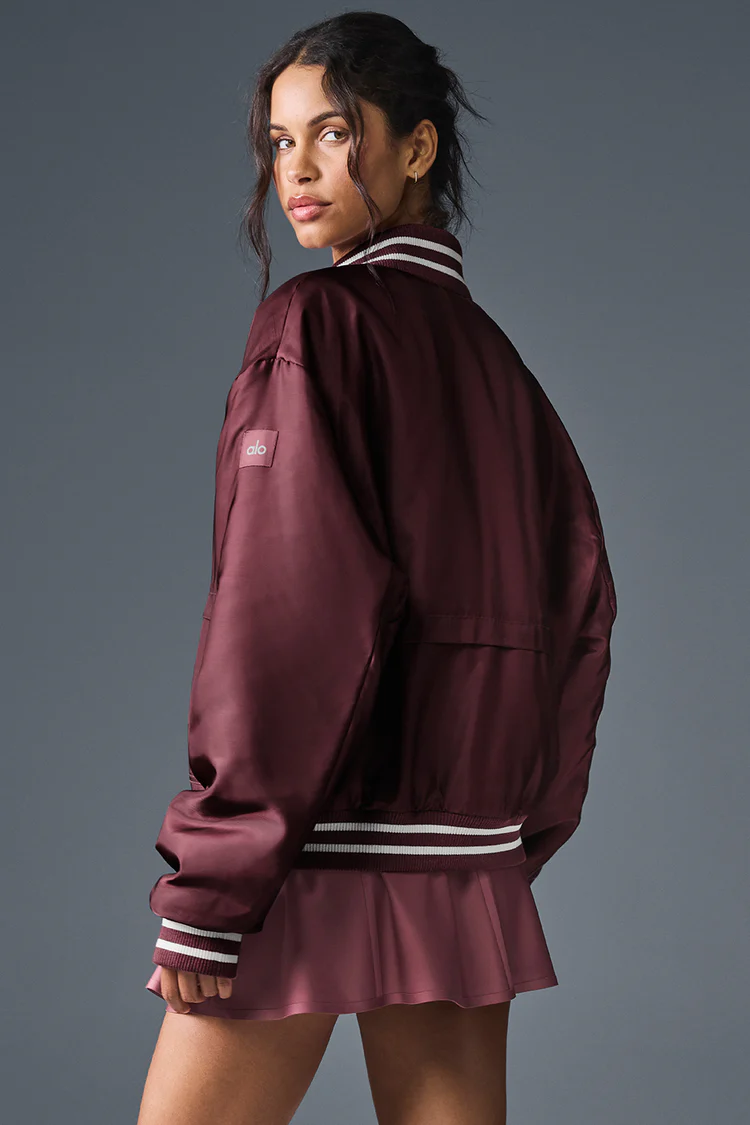 Alo Afterglow Varsity Jacket - Lulualo