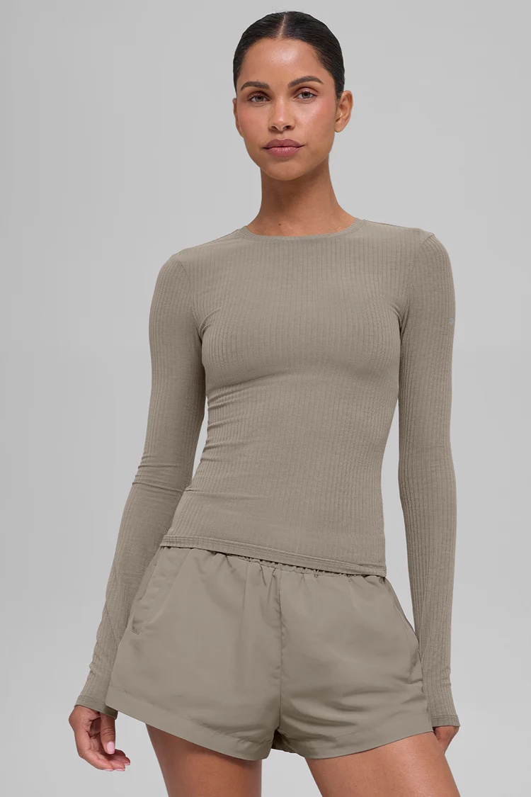 ALO Ribbed Sea Coast Long Sleeve - Lulualo
