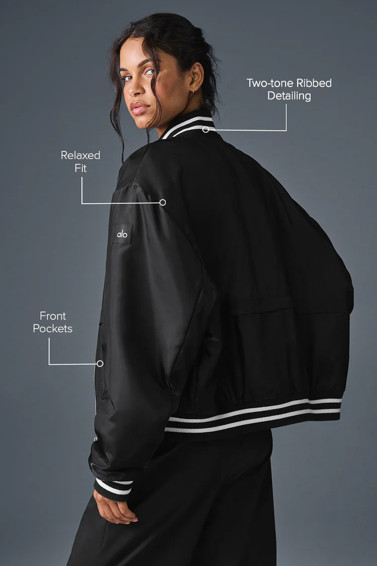 Alo Afterglow Varsity Jacket - Lulualo